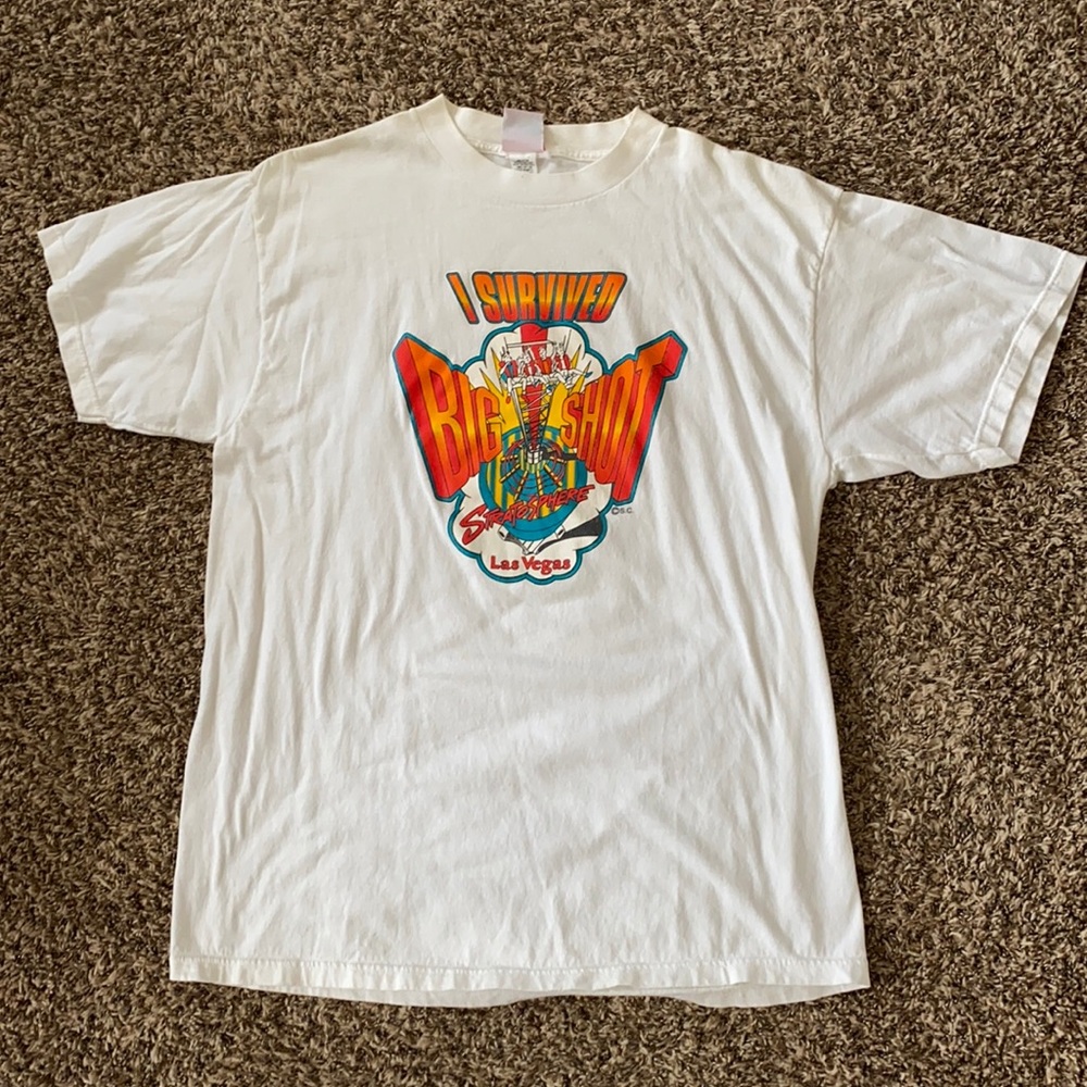 Vintage I Survived Big Shot Las Vegas Tee